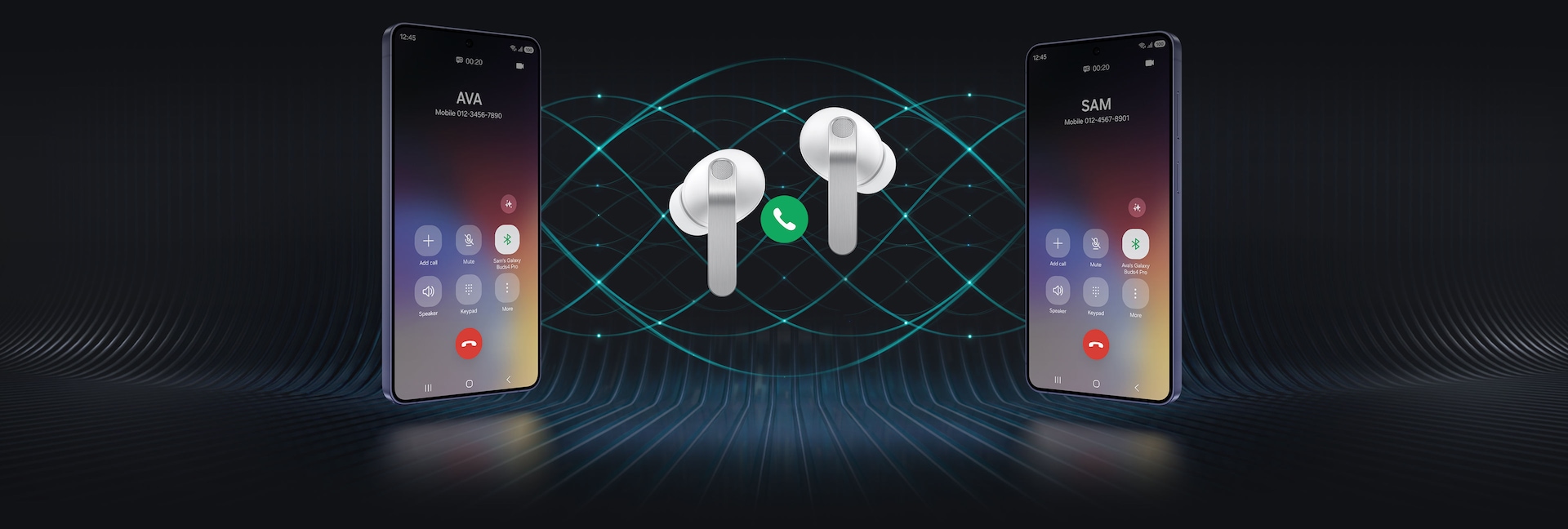 Llamadas con los Galaxy Buds4 Pro