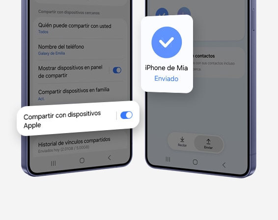 Quick Share compatible con AirDrop en el Galaxy S26 Ultra
