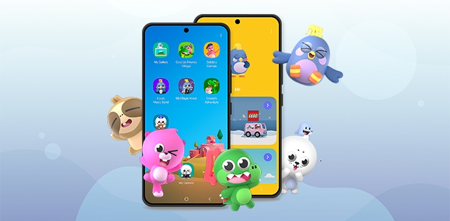 Samsung Kids - Sự đáng yêu của trẻ em cùng với Samsung Kids sẽ khiến bạn không thể rời mắt khỏi hình ảnh này. Một thế giới màu sắc và hoạt hình sẽ hiện lên trước mắt bạn, với những trò chơi hấp dẫn và sáng tạo. Hãy đón xem và cùng các bé khám phá thế giới đầy sắc màu này!