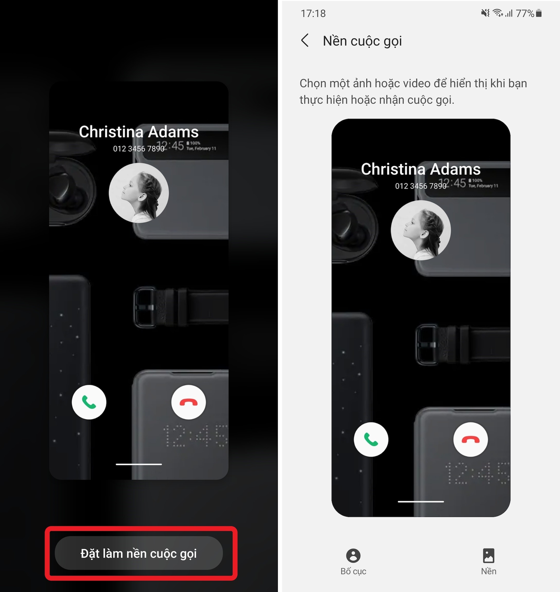 Cách thay đổi giao diện cuộc gọi trên Android 11