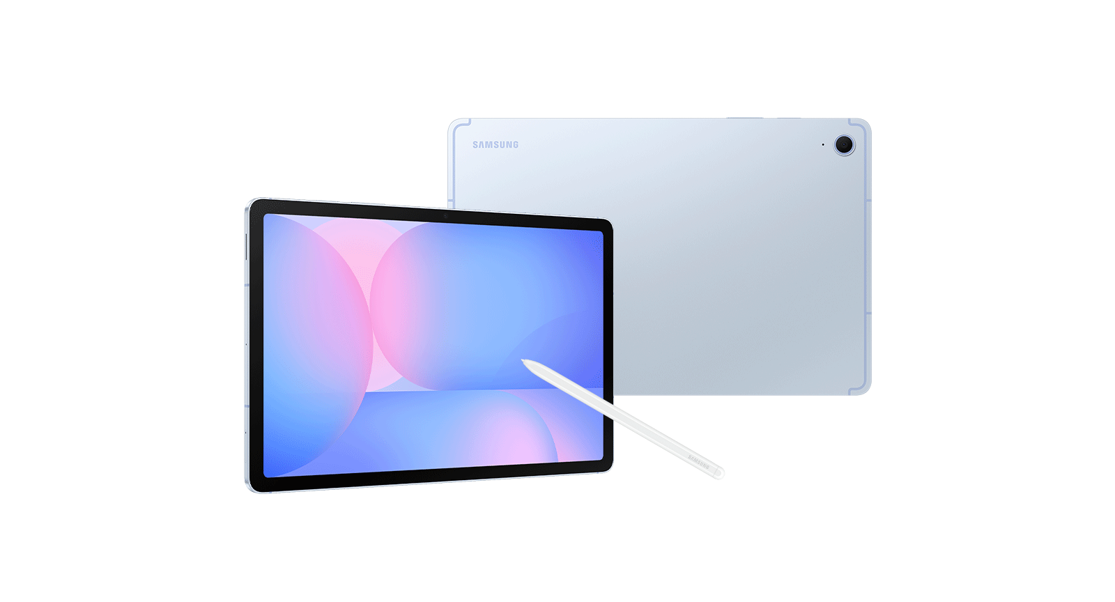 Galaxy Tab S10FE in Blue layer popup open