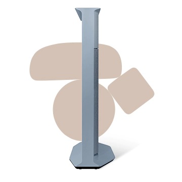 The profile of a Cotton Blue The Serif 55" is shown from the left side.