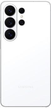 Galaxy S26 Ultra in White seen from the rear.