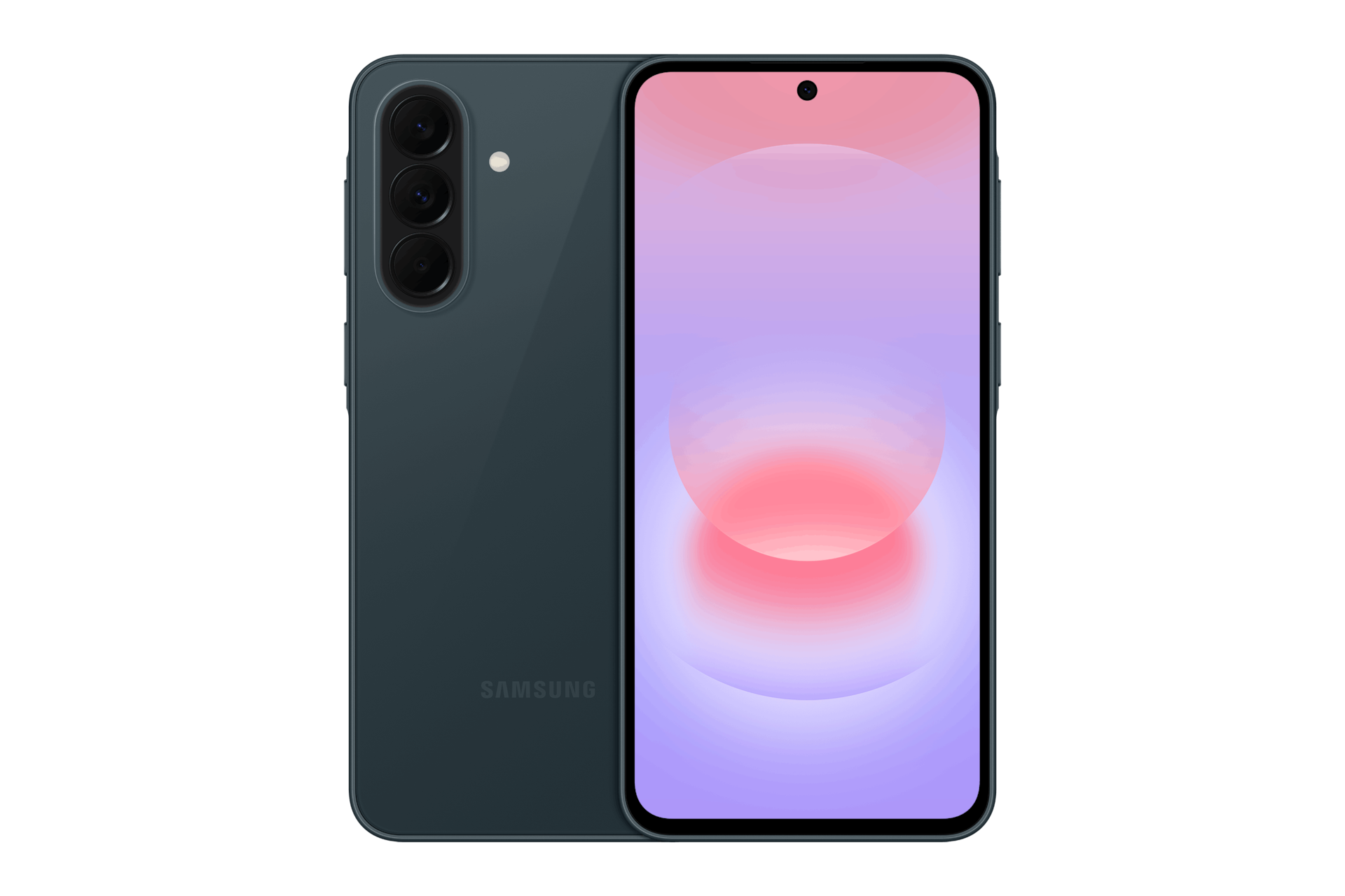 Samsung Galaxy A37 5G 6/128 GB w kolorze zielonym, widok przodu i tyłu
