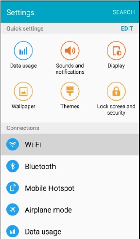 do you need wifi for samsung quick connect