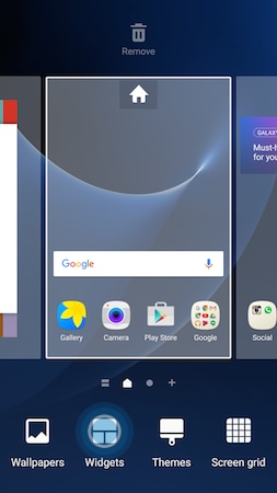 Galaxy S7: How do I add the widget Weather and Clock to the Home screen