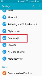 Data usage