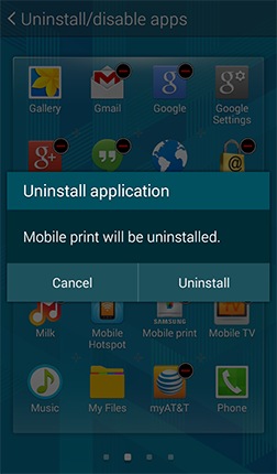 Uninstall Application Screen Shot