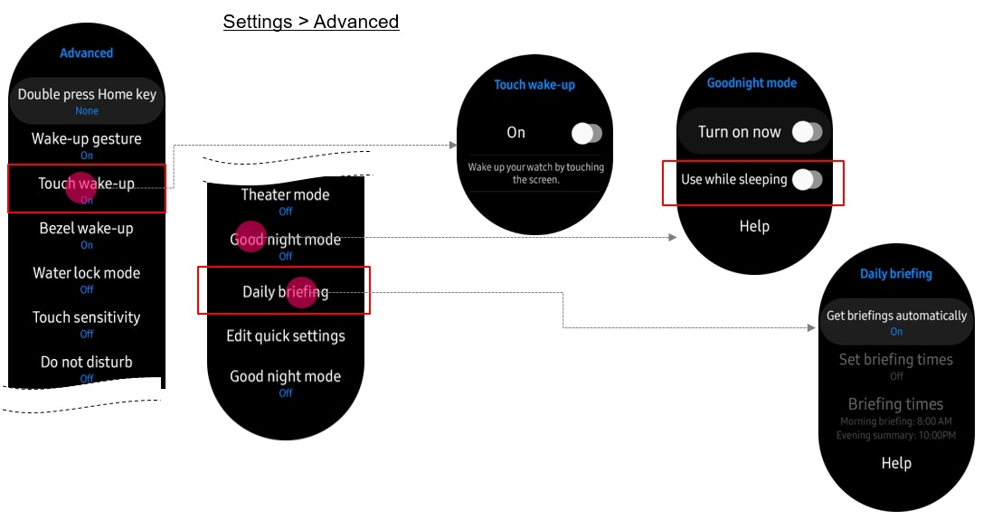 gear s3 turn off daily briefing