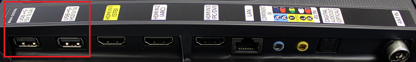 Samsung UE49K6300 USB ports