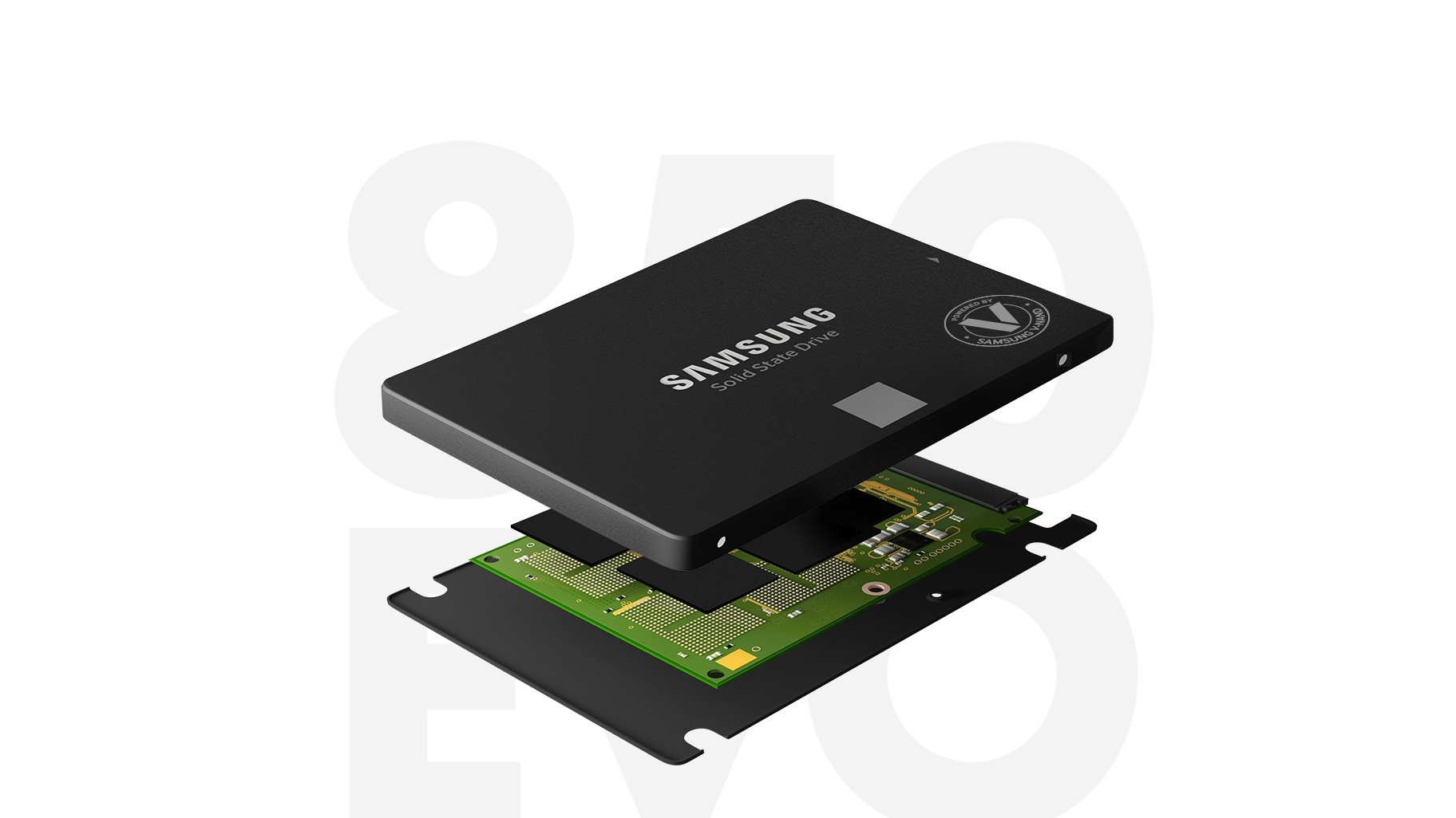 Samsung SSD 850 EVO - 1TB SSD für Client PCs. Klasse 3 mit 3D V