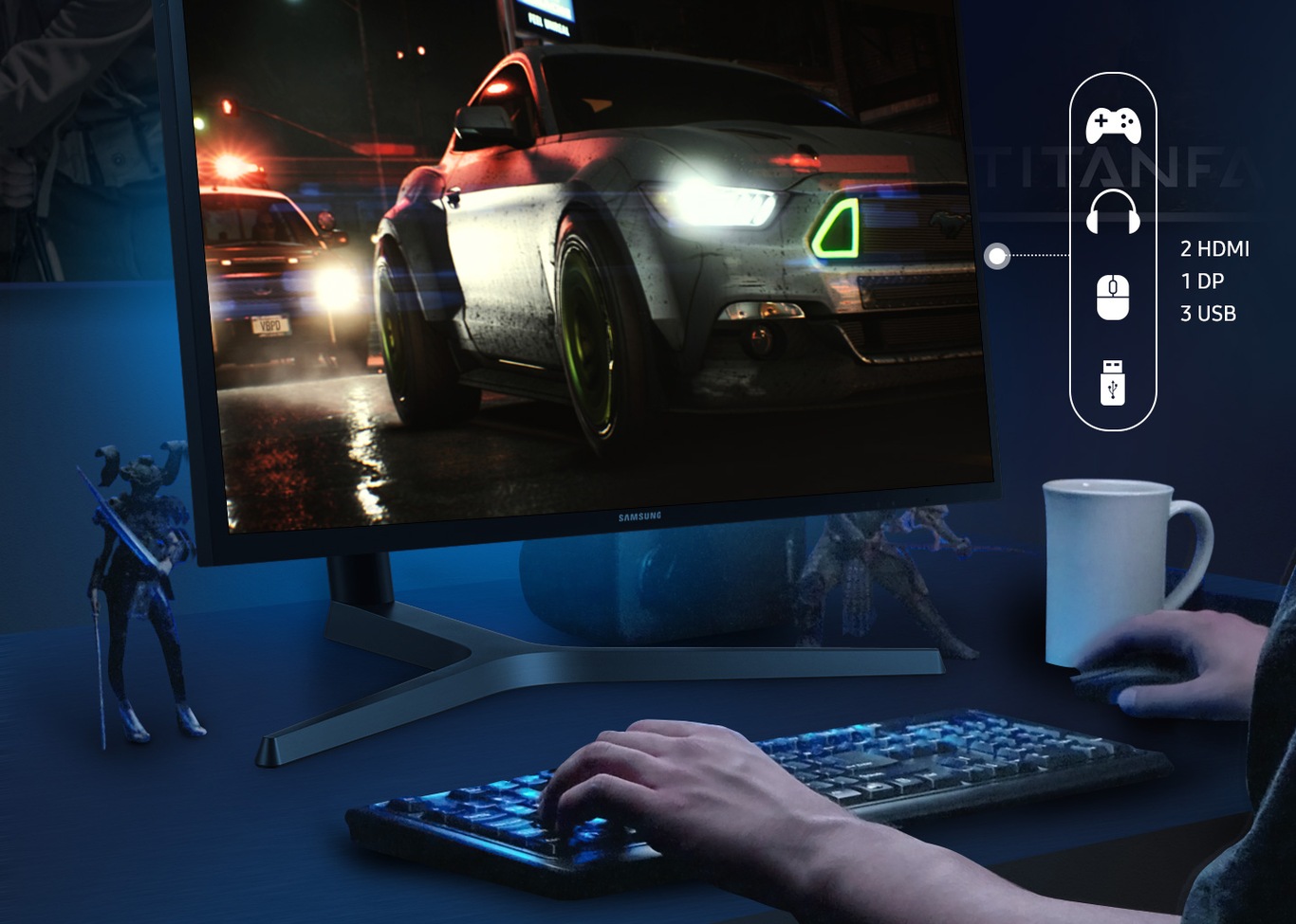 Mehrfache Anschlüsse auf der Arbeit