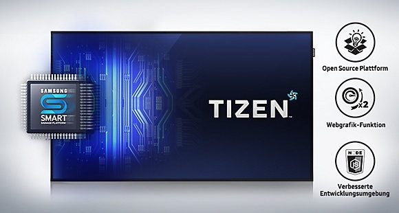 Der brandneue integrierte Mediaplayer, unterstützt von TIZEN™