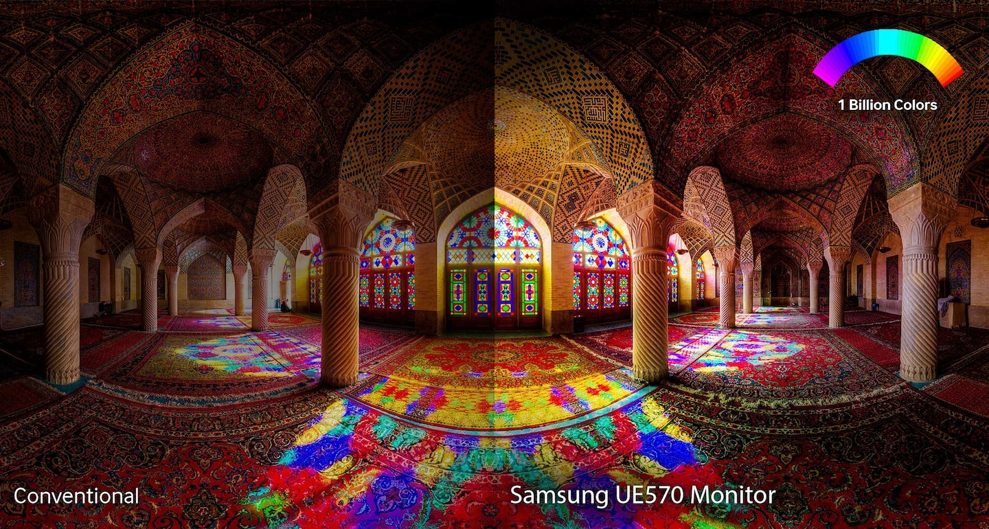 Erleben Sie eine unschlagbare Bildqualität mit messerscharfer Auflösung und eine Milliarde Farben