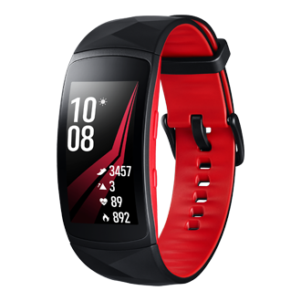 Samsung gear fit 2 pro red small on sale