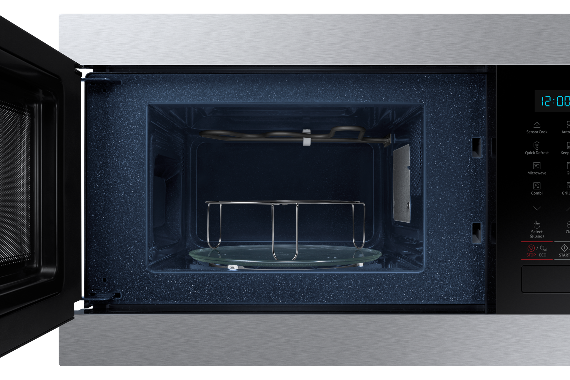 front-open-grill silver