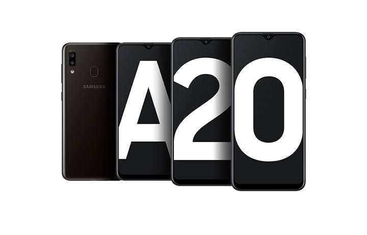 Samsung a20 silver sale