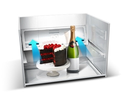 Triple foldable shelf