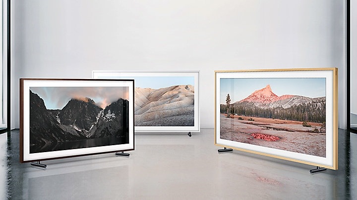 Beige Wood Customisable Frame For 65 The Frame Samsung Au