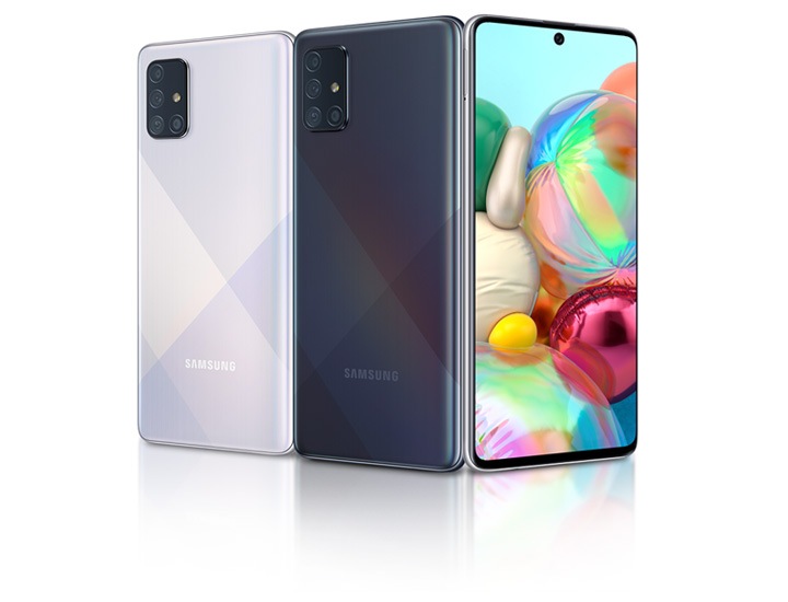 Samsung galaxy a71 prism silver sale