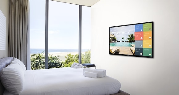 ENHANCE GUEST ROOM AMBIENCE WITH SAMSUNG’S HE570 HOSPITALITY DISPLAY
