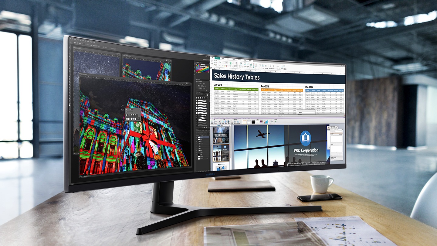 49 Curved Business Monitor With 32 9 Super Ultra Wide Screen C49j890dke Lc49j890dkexxy Samsung Business Au