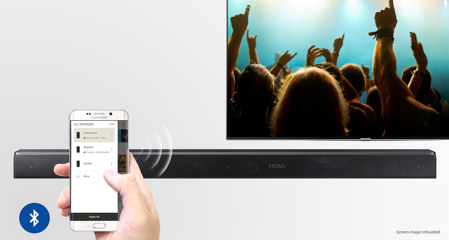 Stream music with Bluetooth<sup></sup>, and listen to HD Audio