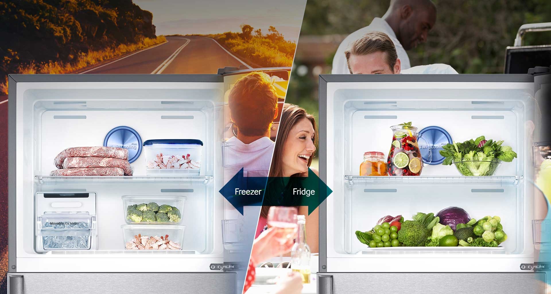 Samsung 318 litre fridge freezer discount