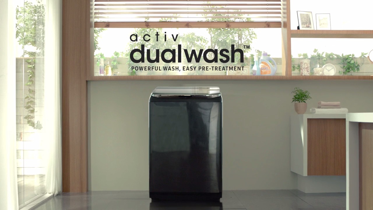 Samsung 13kg Activ DualWash Top Load Washing Machine WA13M8700GV Electronics Centre