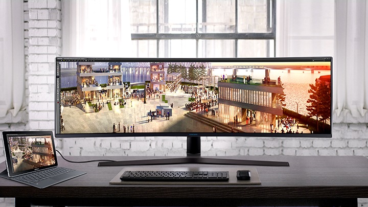 49 Curved Business Monitor With 32 9 Super Ultra Wide Screen C49j890dke Lc49j890dkexxy Samsung Business Au