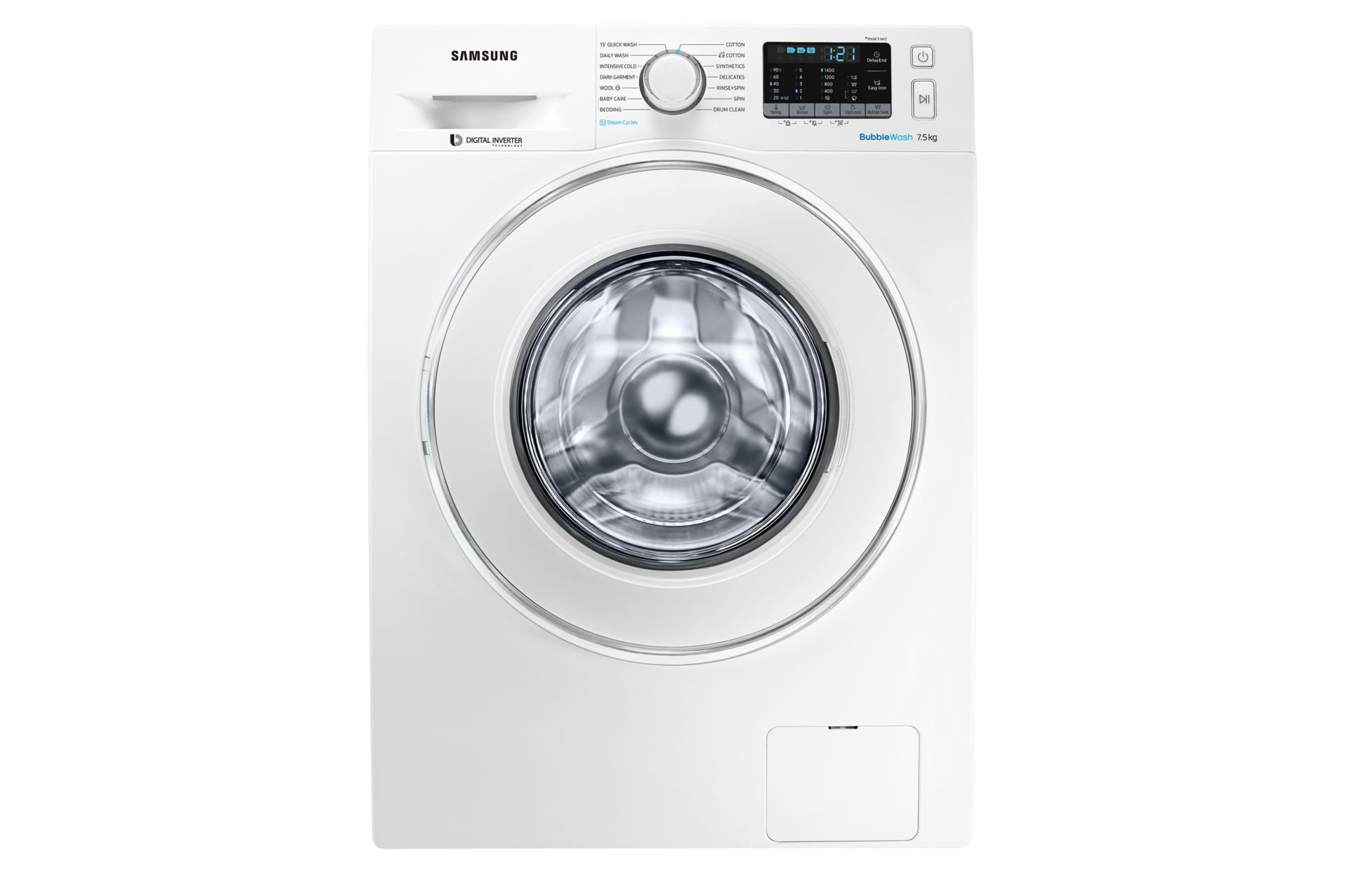 7 5kg BubbleWash Steam Front Load Washer WW75J54E0IW 