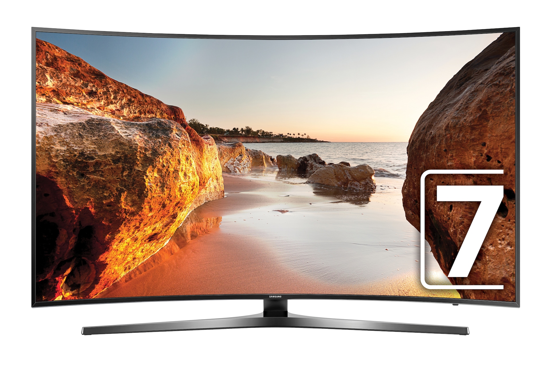 inch 55 frame samsung qled 7 TV LED~ UHD inch Series 55 Curved KU7500