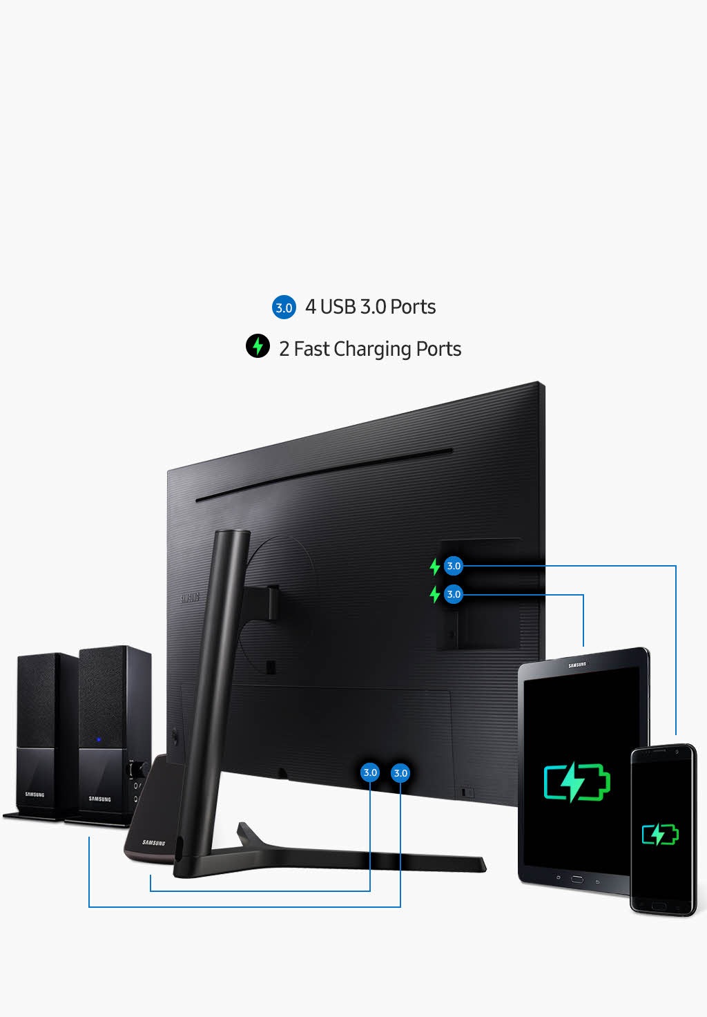4K QLED Monitor 32 inch LU32H850UMU | Samsung Business België