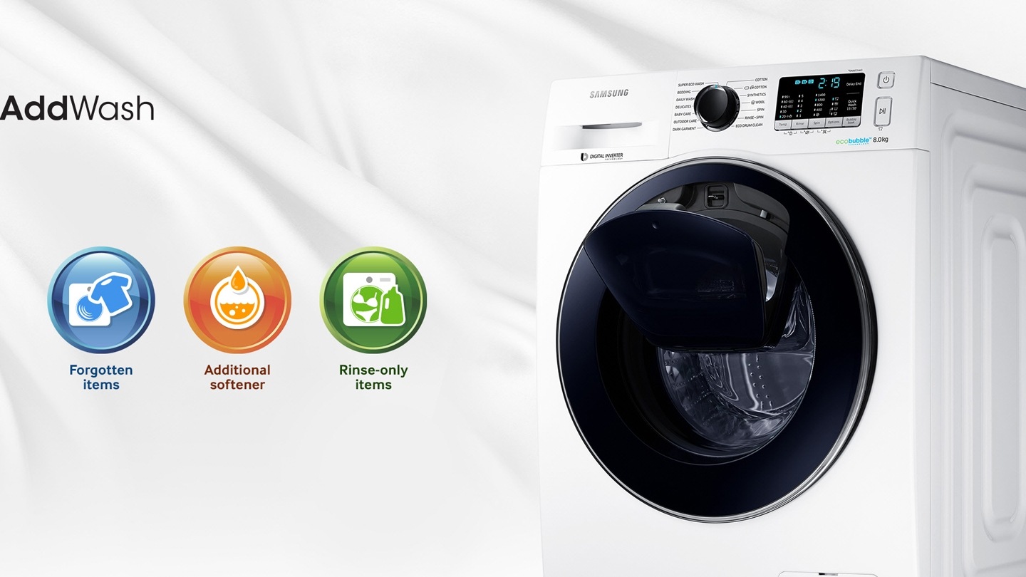 AddWash samsung wasmachine open