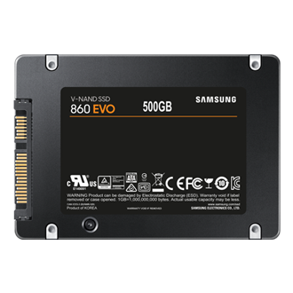 Disque SSD Interne Samsung 860 Evo SATA III mSATA 250 Go Noir et