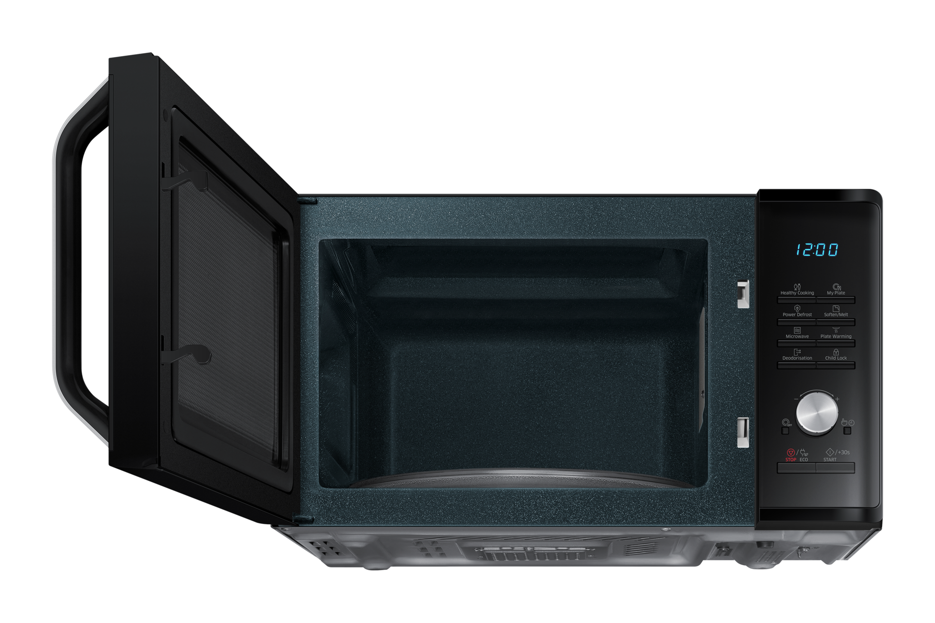 low-front-open black