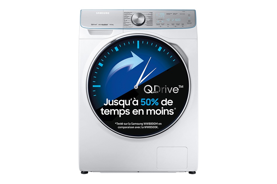 LAVE LINGE FRONT SAMSUNG 10KG 1600TRS A+++-50% BLANC - GED - Planet menager