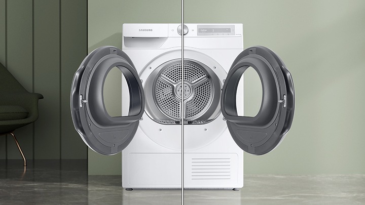 Sèche-linge pompe à chaleur BESPOKE AI™ 9kg - DV90BB9445GH Blanc