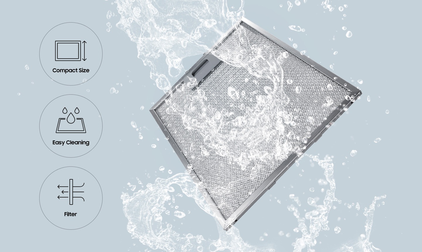 Filtre en aluminium lavable