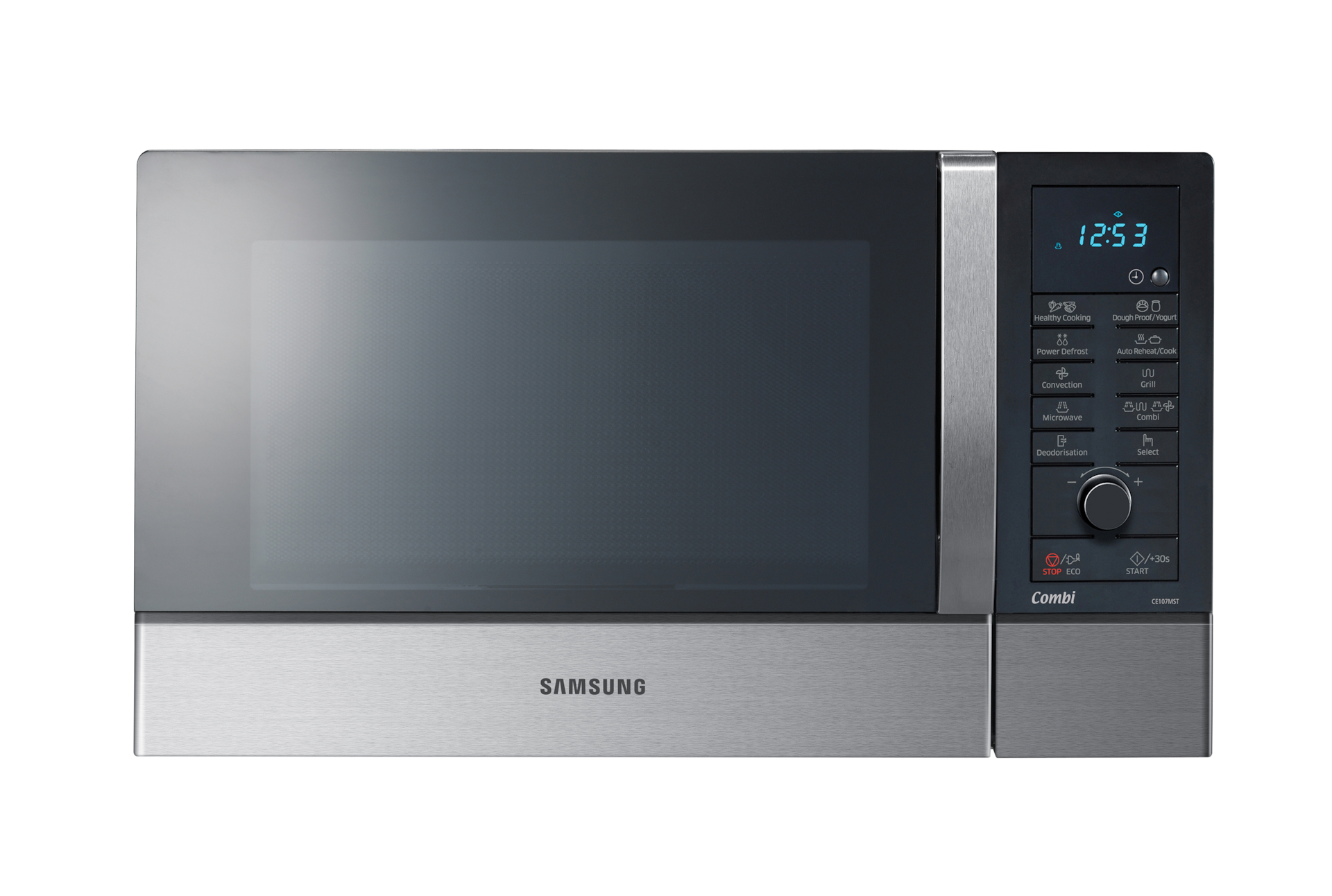 Four Micro Ondes SAMSUNG CE 107 MST Inox et Noir Combiné 28L MO 900W