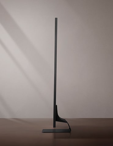 The side view of QLED TV