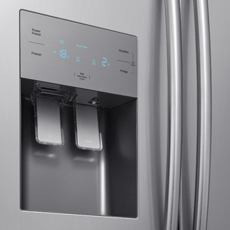  Samsung Refrigerador Side by Side RS50N Inox Look, 501 L (110 V) Detalhe  RS50N3413S8/AZ