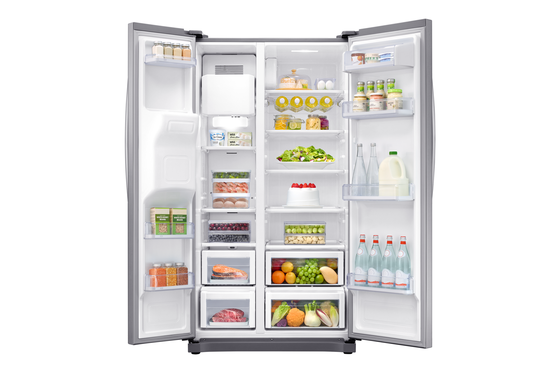  Samsung Refrigerador Side by Side RS50N Frente Inox Look RS50N3413S8/BZ