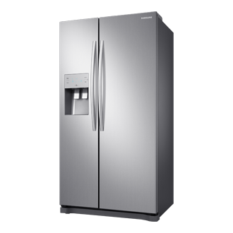  Samsung Refrigerador Side by Side RS50N Perspectiva Direita Inox Look RS50N3413S8/BZ