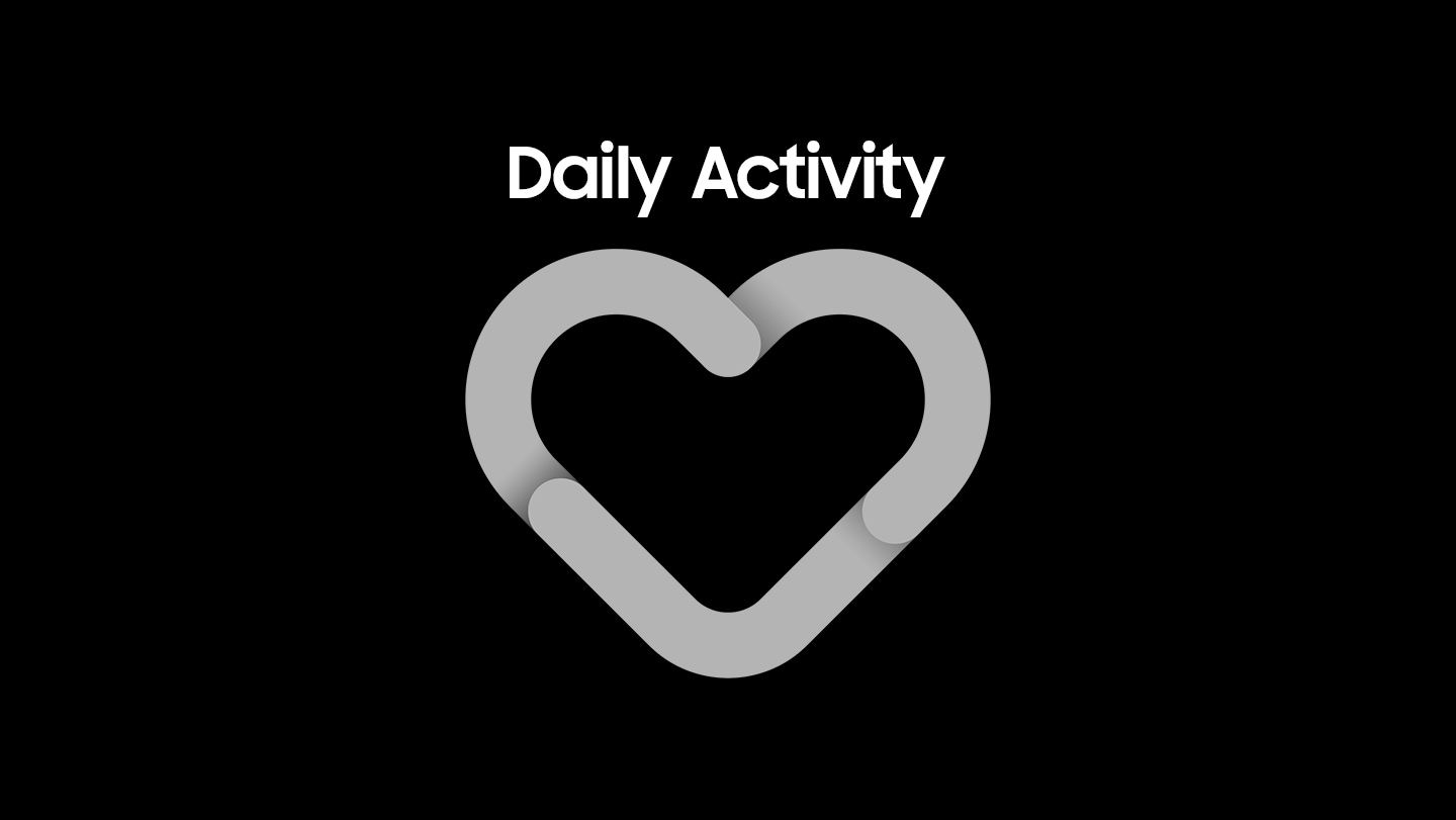 coração cinza com o título Daily Activity;