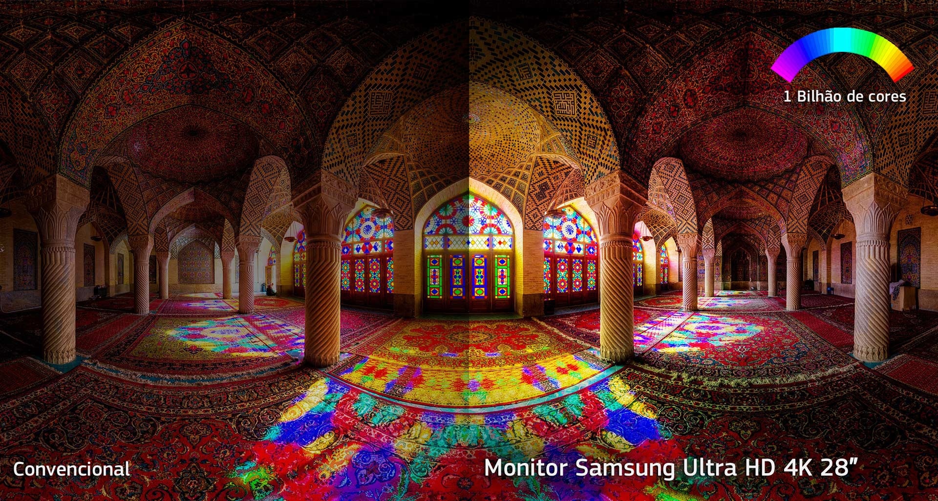 Experimente a qualidade de imagem imbat&iacute;vel com a resolu&ccedil;&atilde;o mais n&iacute;tida e bilh&otilde;es de cores