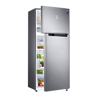 Refrigerador Samsung 5-em-1 Twin Cooling Plus™, 528 L (110 V) Perspectiva Esquerda Inox RT53K6240S8/AZ