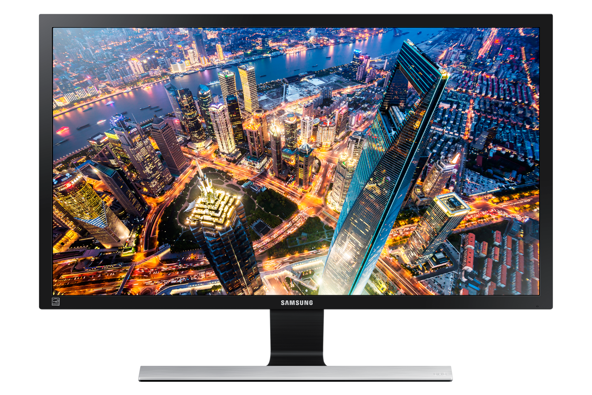 Monitor LED Ultra HD 4K Samsung 28" Frente Preto LU28E590DS/ZD