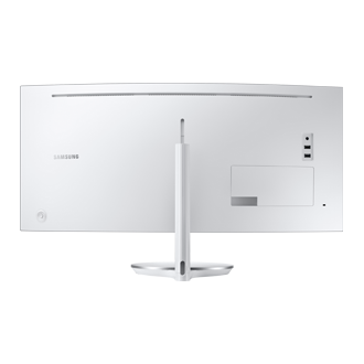 34" Monitor Samsung Curvo com Tecnologia de Pontos Quânticos Traseira Branco LC34F791WQLXZD