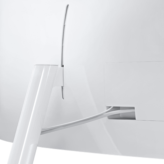 34" Monitor Samsung Curvo com Tecnologia de Pontos Quânticos Detalhe Branco LC34F791WQLXZD